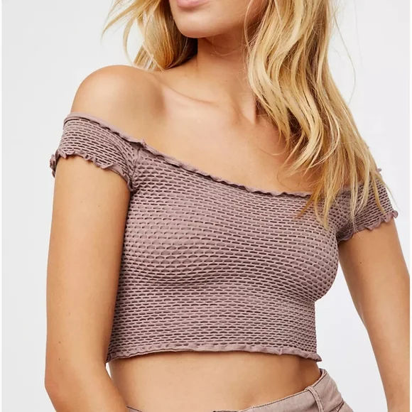 Nwot Free People Intimately Custom Tie Dye Smocked Crop Top - Picture 8 of 10